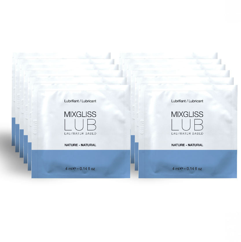Comprar MIXGLISS Lubricante Base Agua Natural 12 Monodosis 4 ML – Fórmula Hidratante Ideal Para Juegos Íntimos-Noxtic