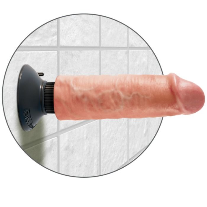 KING COCK Dildo Vibrador 15.24 CM Natural – Diseño Realista Para Una Experiencia Única