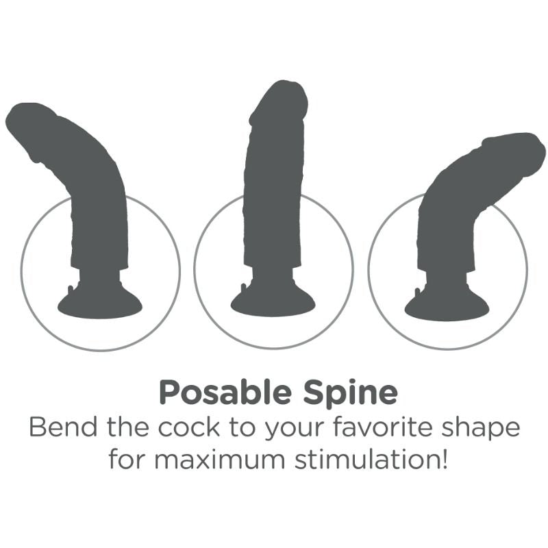 KING COCK Dildo Vibrador 15.24 CM Natural – Diseño Realista Para Una Experiencia Única