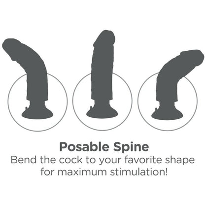 KING COCK Dildo Vibrador 15.24 CM Natural – Diseño Realista Para Una Experiencia Única