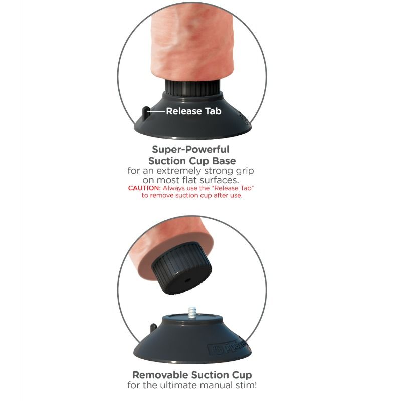 KING COCK - VIBRATOR DILDO 23 CM NATURAL