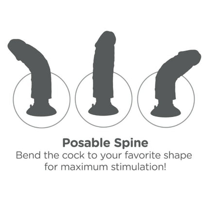 KING COCK Dildo Vibrador 17.78 Cm Natural – Diseño Realista Para Placer Intenso