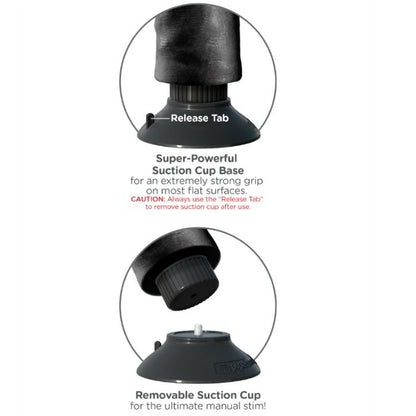 KING COCK Dildo Vibrante con Testicoli 23 cm Nero – Design Realistico per Piacere Sensibile