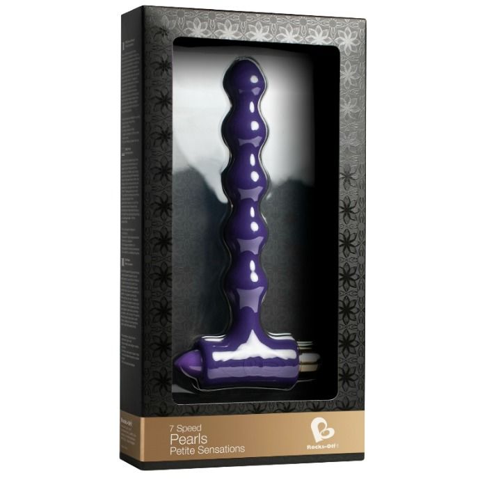ROCKS-OFF Petite Sensations Pearls – Plug Anal Con Vibraciones Potentes Y Diseño Ergonómico