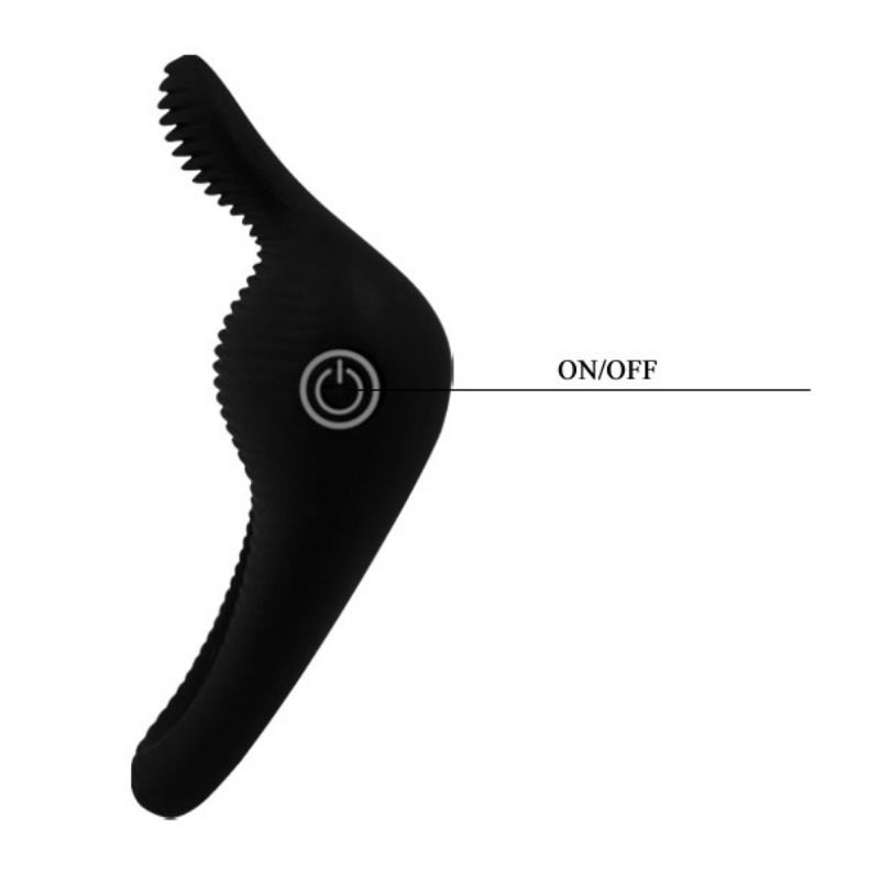 Comprar Pretty Love Thimble Negro – Anillo Vibrador De Silicona Con Fácil Uso-Noxtic