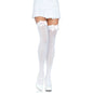 Comprar Leg Avenue Medias Nylon Blanco Con Lazo Rosa – Diseño Elegante Para Comodidad Diaria-Noxtic