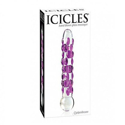 ICICLES N. 07 Masajeador De Vidrio – Diseño Elegante Hecho A Mano Con Vidrio Hipoalergénico