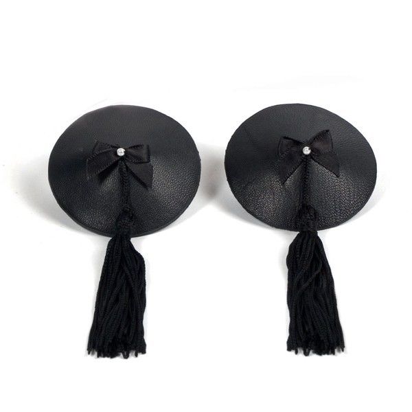 Comprar BIJOUX Burlesque Cubrepezones Negro – Diseño Elegante Con Borlas Hipnotizadoras-Noxtic
