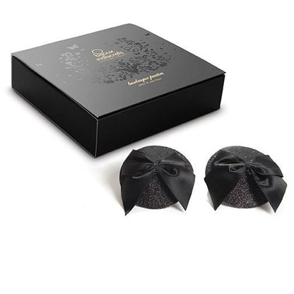 Comprar BIJOUX Burlesque Cubrepezones Brillantes – Diseño Chic Con Lazo Para Sensualidad Atractiva-Noxtic