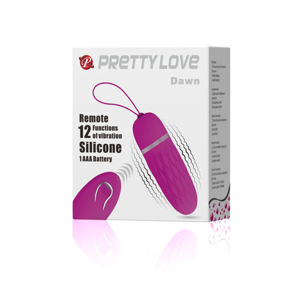 Uovo vibrante Pretty Love Dawn – Stimolatore con 12 modalità di vibrazione e telecomando