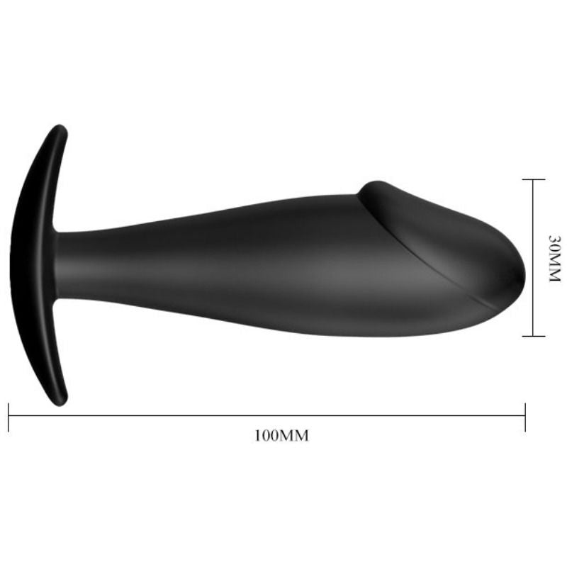 Comprar PRETTY LOVE Plug Anal Silicona Negro – Diseño Ergonómico Con Asa Para Fácil Manejo-Noxtic