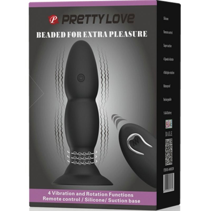 Comprar PRETTY LOVE Plug Vibrador Con Control Remoto – Estimulación Anal Con 8 Modos De Placer-Noxtic
