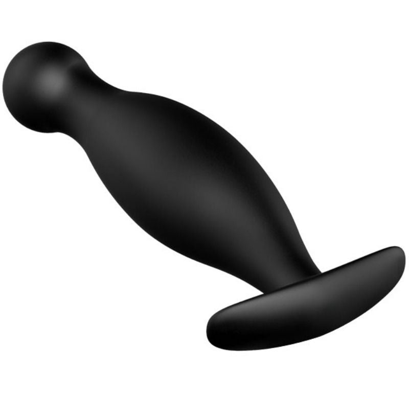 PRETTY LOVE Plug anale in silicone 11,7 cm nero – Design ergonomico con maniglia per una facile maneggevolezza