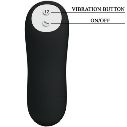 PRETTY LOVE Plug Anal Silicona – Estimulación Extra Con 12 Modos De Vibración Y Control Remoto