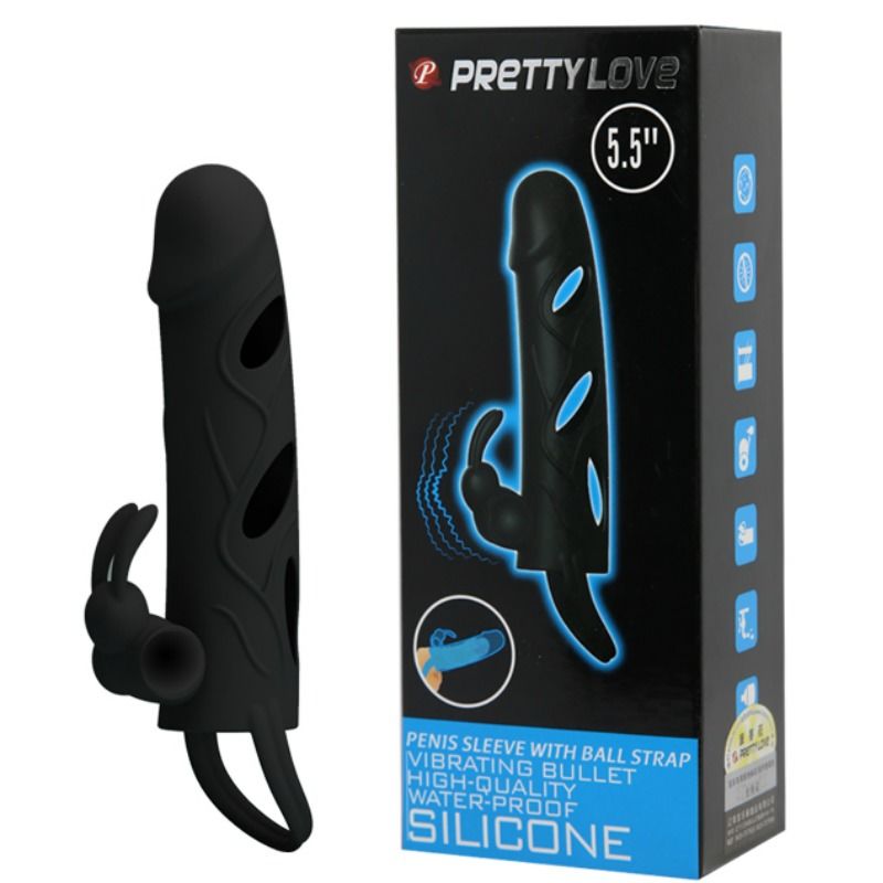 Comprar Pretty Love Funda Silicona Con Vibración 14 CM – Silicona Resistente Al Agua Para Uso Versátil-Noxtic