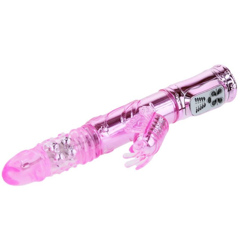 BAILE - RECHARGEABLE VIBRATOR WITH ROTATING AND THROBBING BUTTERFLY STIMULATOR