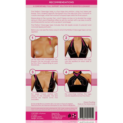 BYE-BRA - FREE ENHANCING TAPE + NIPPLE COVERS AF CUP