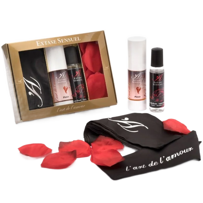 Comprar EXTASE Sensual Cofre Íntimo Para Ella – Kit De Fantasías Con Gel Estimulante Y Banda Antifaz-Noxtic