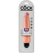 Comprar King Cock Vibrador Realístico Stiffy 20.3 cm Natural – Diseño Auténtico Con Múltiples Velocidades-Noxtic