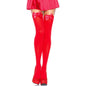 Comprar Leg Avenue Medias Rojas Con Lazo Rojo Talla Única – Medias De Nylon Con Diseño Elegante Y Decorativo-Noxtic
