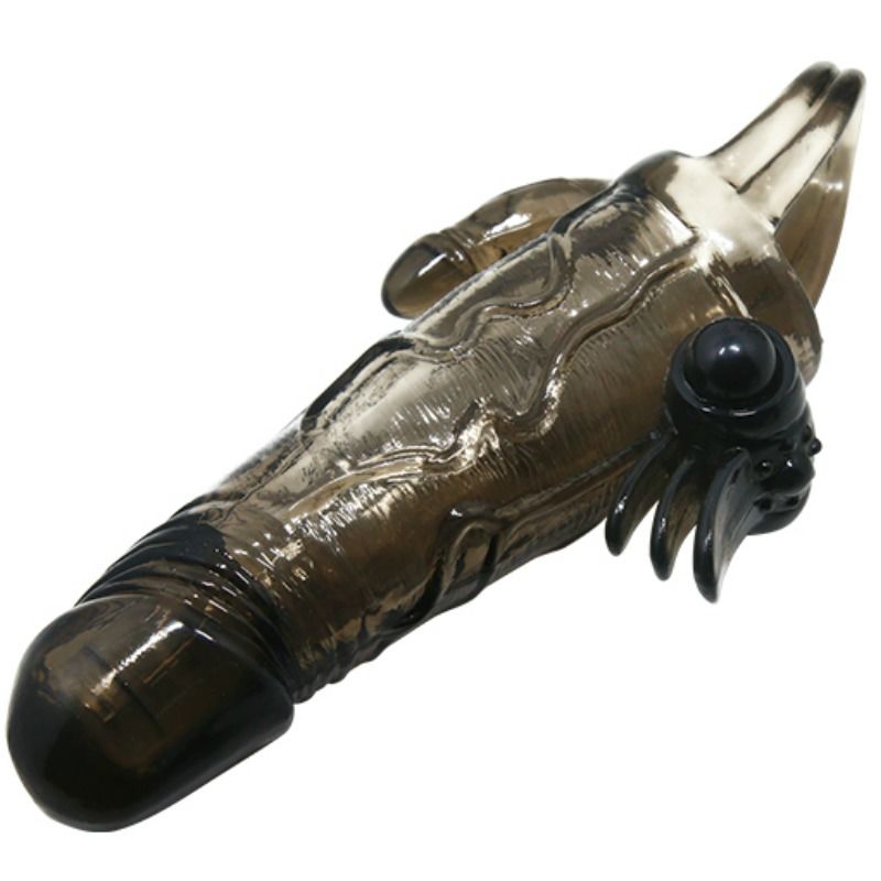 BAILE Brave Man Manicotto Vibrante Nero – Doppia Stimolazione per un Maggiore Piacere Condiviso