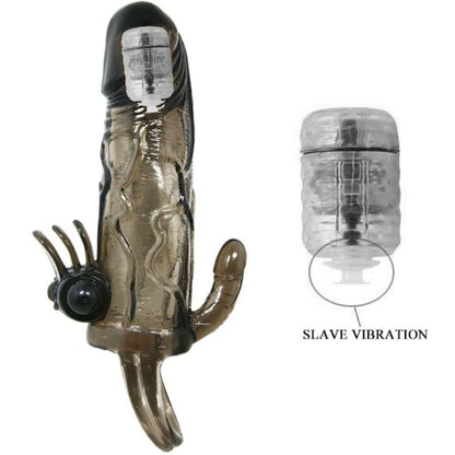 Comprar BAILE Brave Man Funda Vibradora Negra – Estimulación Dual Para Mayor Placer Compartido-Noxtic