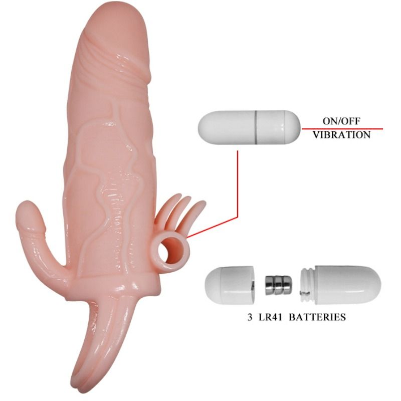 BAILE Brave Man Vibrating Sleeve – Stimolazione con design realistico e dettagli ergonomici