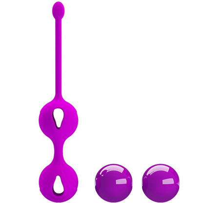 PRETTY LOVE Kegel Tighten Up II – Palline per esercizi Kegel in silicone di alta qualità