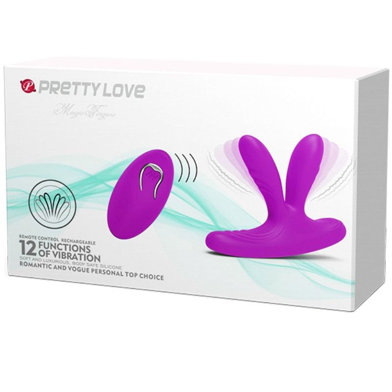 Pretty Love Magic Finger – Doppio stimolatore con telecomando e morbido silicone