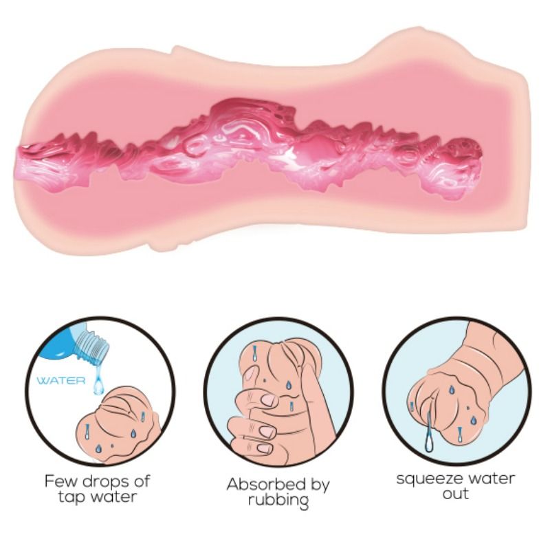 Comprar CRAZY BULL Masturbador Water Skin – Sensación Realista Con Textura Interior Única-Noxtic