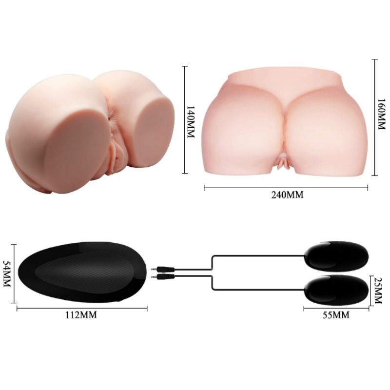 CRAZY BULL - REALISTIC VIBRATING VAGINA AND ANUS