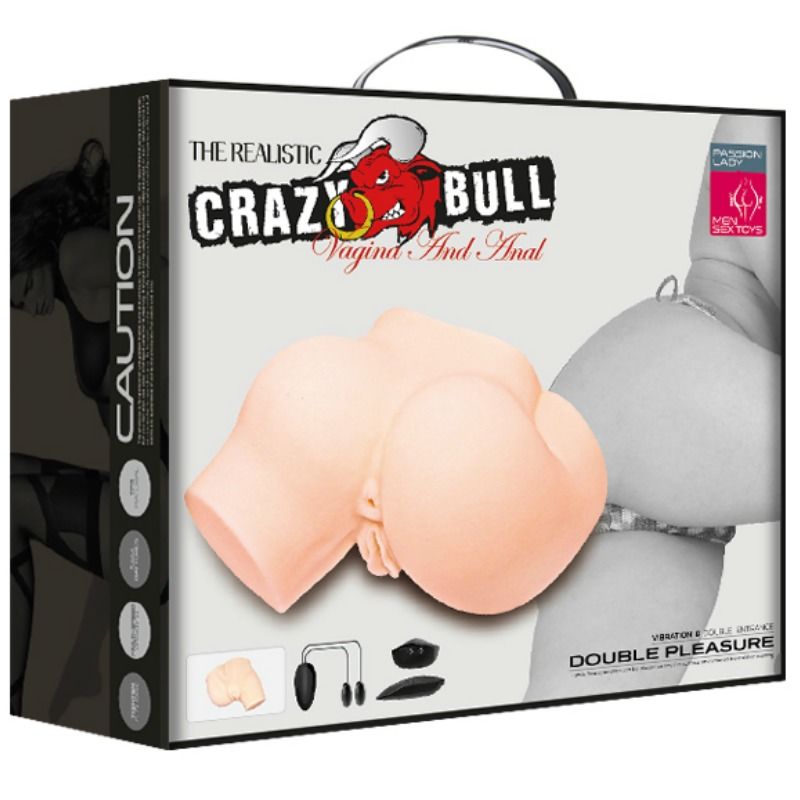CRAZY BULL - REALISTIC VAGINA AND ANUS BUTTER WITH VIBRATION