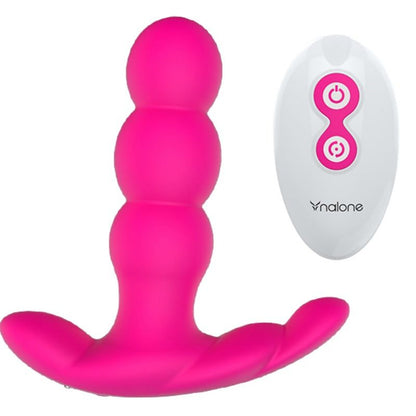 NALONE Pearl Vibrador Anal Con Control Remoto Negro – Diseño Elegante Para Experiencia Única De Placer