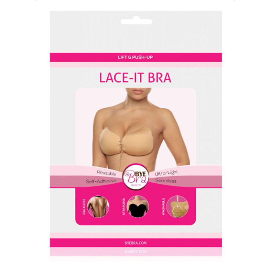 BYE-BRA Lace-It Push-Up Enhancer Beige Coppa A – Supporto ottimale con design elegante per valorizzare la tua figura
