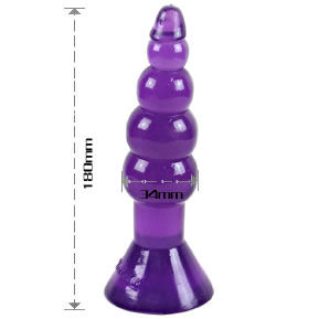 Comprar BAILE Climax Happens Plug Anal 17 Cm – Diseño Ondulado Con Ventosa Para Comodidad Ideal-Noxtic