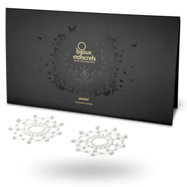 BIJOUX Indiscrets Mimi Perla Dorado – Cubre Pezones Brillantes Para Resaltar Tu Sensualidad