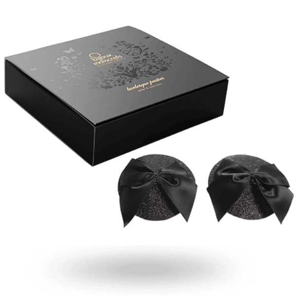 Comprar BIJOUX Burlesque Cubrepezones Brillantes – Diseño Chic Con Lazo Para Sensualidad Atractiva-Noxtic