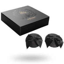 Comprar BIJOUX Burlesque Cubrepezones Brillantes – Diseño Chic Con Lazo Para Sensualidad Atractiva-Noxtic