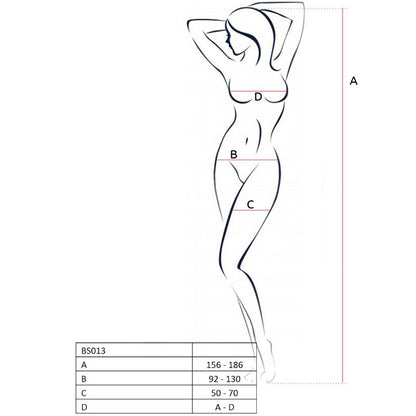 Comprar PASSION Woman BS013 Bodystocking Blanco – Diseño Sexy Con Comodidad Ideal Para Uso Diario-Noxtic