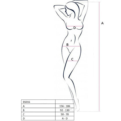 Comprar Passion Bodystocking Negro Talla Única – Diseño Sexy Con Bordados Elegantes-Noxtic