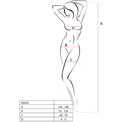 Comprar PASSION Bodystocking Blanco Talla Única – Diseño Sexy Con Detalles en Encaje-Noxtic