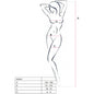 PASSION - WOMAN BS020 WHITE BODYSTOCKING ONE SIZE