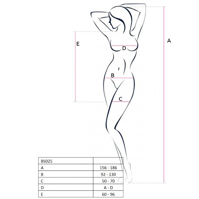 Comprar PASSION Bodystocking BS025 Blanco – Diseño Sexy Estilo Vestido Con Manga Larga-Noxtic