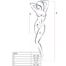 Comprar PASSION Woman BS026 Bodystocking Blanco – Diseño Sexy Con Estilo Para Confiar y Sentirse Libre-Noxtic
