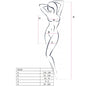 PASSION Woman BS026 Bodystocking Blanco – Diseño Sexy Con Estilo Para Confiar y Sentirse Libre