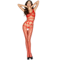 Comprar PASSION Bodystocking Rojo Talla Única – Diseño Sexy Con Abertura Y Confort Superior-Noxtic