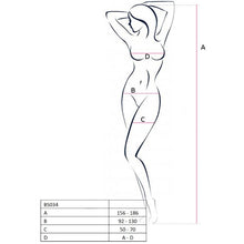 PASSION Bodystocking Bianco Taglia Unica – Design Sexy con Ricami Sensuali