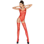 Comprar PASSION Bodystocking Rojo Talla Única – Diseño Sexy Con Abertura y Bordados Sensuales-Noxtic