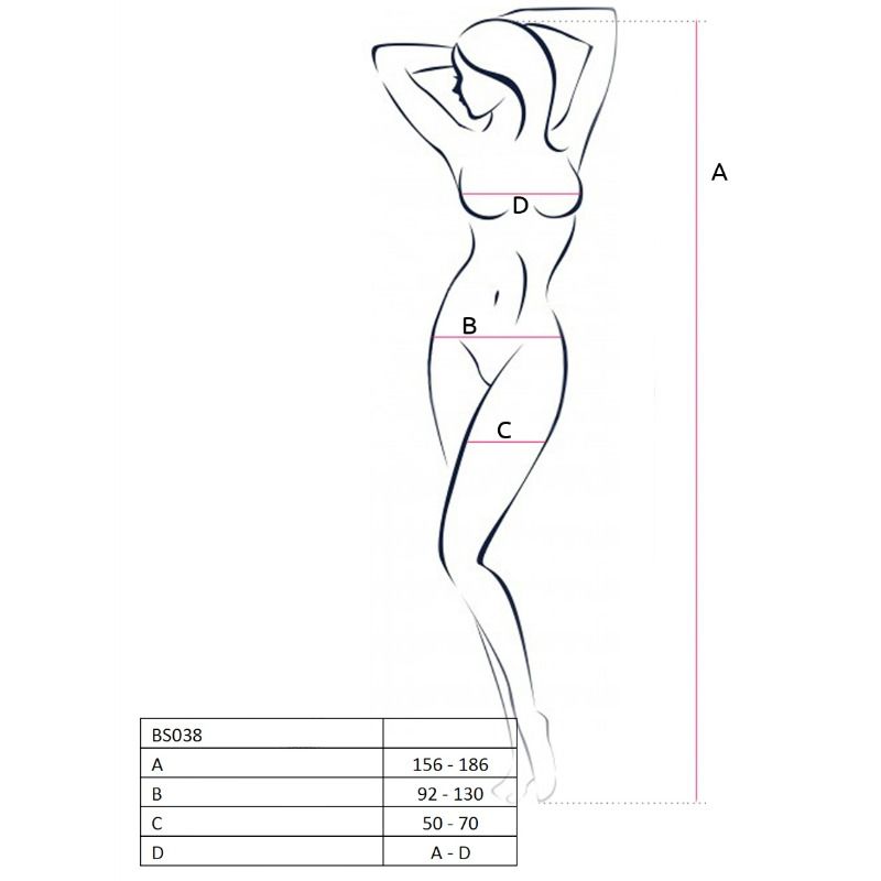 Comprar PASSION Woman BS038 Bodystocking Rojo Talla Única – Diseño Elegante Para Sensación Confortable-Noxtic