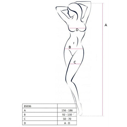 Comprar PASSION Bodystocking Blanco Talla Única – Diseño Sexy Con Bordados Elegantes-Noxtic